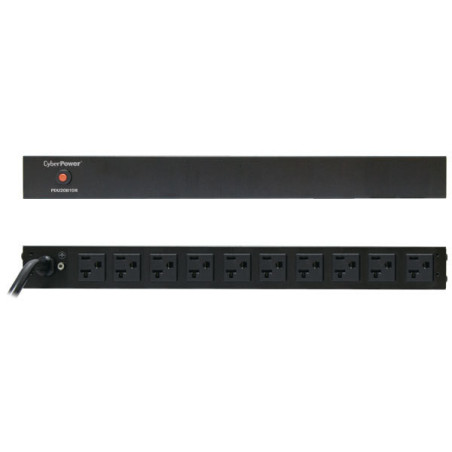 CyberPower PDU20B10R unidad de distribución de energía (PDUs) 10 salidas AC 1U Negro