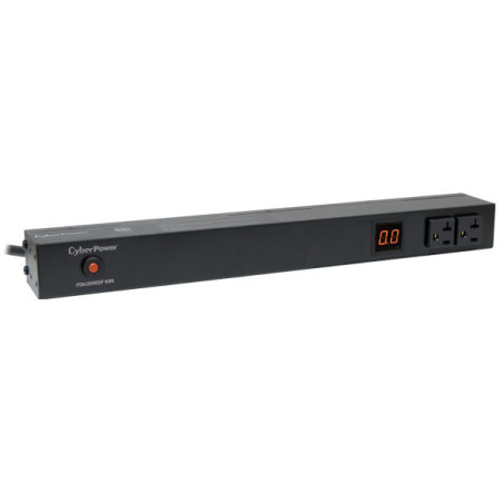 CyberPower PDU20M2F10R unidad de distribución de energía (PDUs) 12 salidas AC 1U Negro