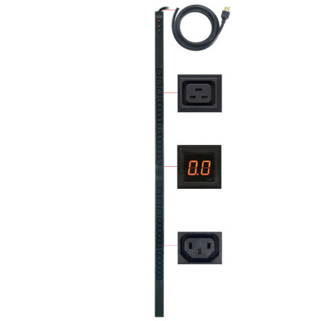CyberPower PDU30MVHVT30F unidad de distribución de energía (PDUs) 30 salidas AC 0U Negro