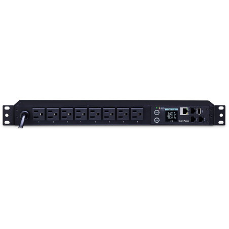 CyberPower PDU31001 unidad de distribución de energía (PDUs) 8 salidas AC 1U Negro
