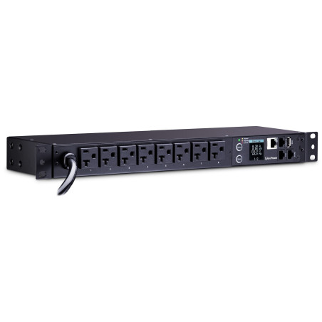 CyberPower PDU31002 unidad de distribución de energía (PDUs) 8 salidas AC 1U Negro