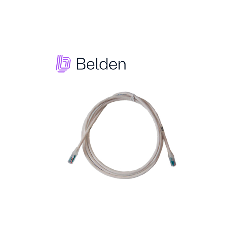 PATCHCORD UTP CAT5E BELDEN C501109004 FORRO PVC BLANCO CMR-RISER 4 PARES CALIBRE CONDUCTOR 24 AWG 100% COBRE USO INTERIOR PARTES
