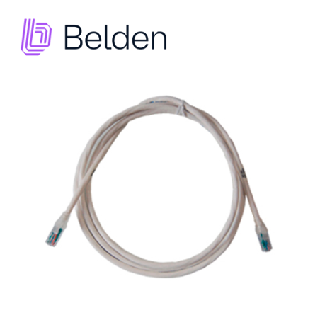 PATCHCORD UTP CAT5E BELDEN C501109004 FORRO PVC BLANCO CMR-RISER 4 PARES CALIBRE CONDUCTOR 24 AWG 100% COBRE USO INTERIOR PARTES