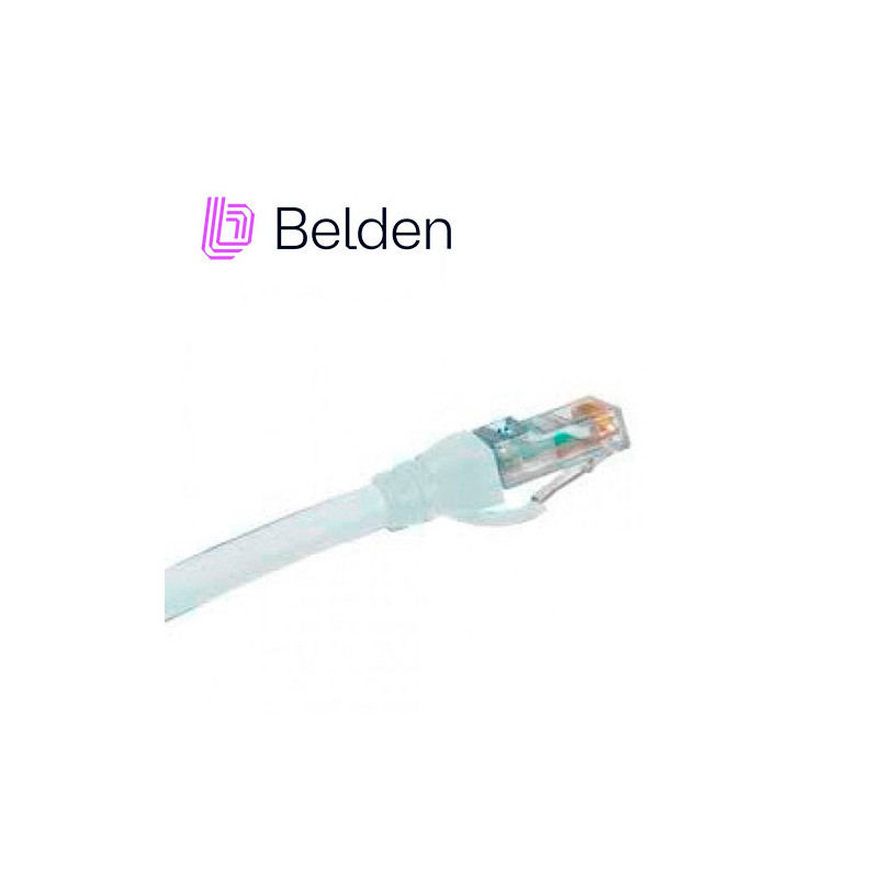 PATCHCORD UTP CAT5E BELDEN C501109010 FORRO PVC BLANCO CMR-RISER 4 PARES CALIBRE CONDUCTOR 24 AWG 100% COBRE USO INTERIOR PARTES