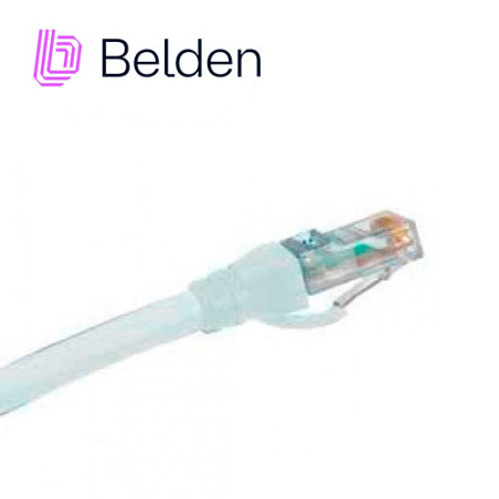 PATCHCORD UTP CAT5E BELDEN C501109010 FORRO PVC BLANCO CMR-RISER 4 PARES CALIBRE CONDUCTOR 24 AWG 100% COBRE USO INTERIOR PARTES