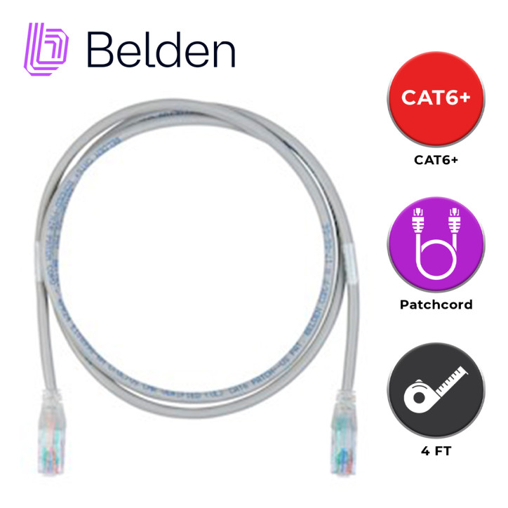 Patchcord UTP CATEGORIA 6 UTP CMR 1.2 metros BELDEN C601109004