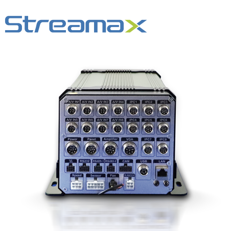 DVR móvil híbrido Híbrido AHD e IP 8 canales AHD 8 canales IP STREAMAX - MERIVA A8PRO-H0808