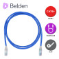 PATCH CORD UTP CAT6+ BELDEN C601106007 / INTERIOR / AZUL / 4 PARES / 24 AWG / FORRO PVC / CMR / 7 PIES 2.1 METROS