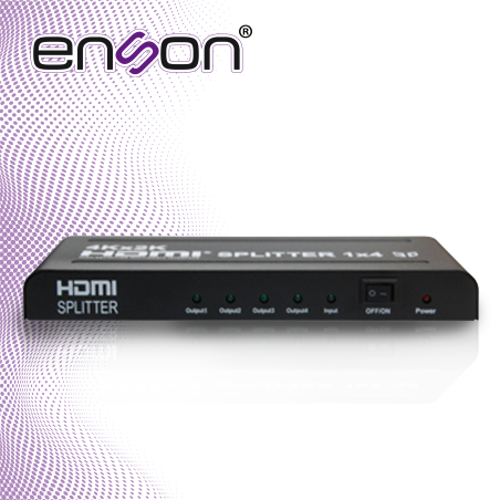 Distribuidor HDMI splitter 1 entrada 4 salidas Full HD 1080p ENSON ENS-HDMI14