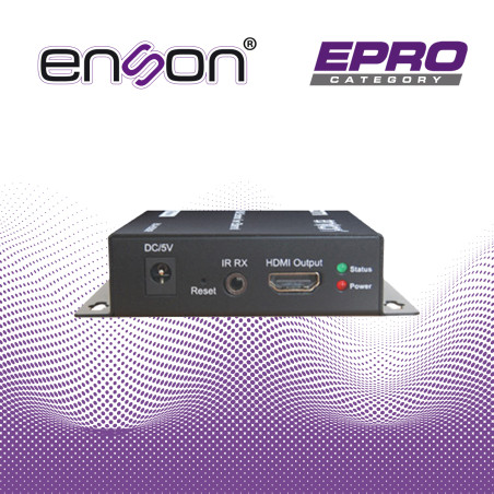 Extensor HDMI por IP Receptor Extiende HDMI 1080p hasta 120 m sobre cable UTP Cat5e / 6 Transmisión por IP ENSON ENS-HE8200R