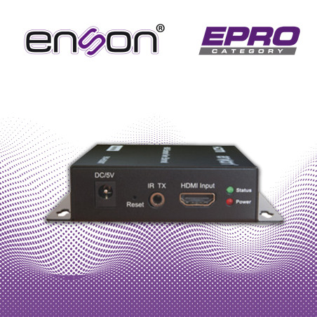 Extensor HDMI por IP Transmisor Extensión 1080p hasta 120 m Único cable UTP Cat5e/6 Transmisión por Ethernet ENSON ENS-HE8200T