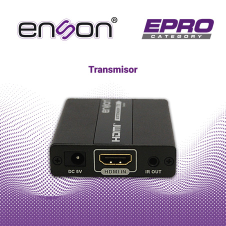 Extensor HDMI Full HD 1080p@60Hz hasta 120m de transmisión por cable UTP CAT5/5e/6 ENSON ENS-HDMIE130