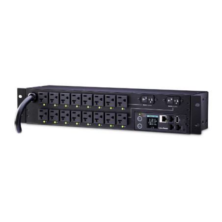 CyberPower PDU81003 unidad de distribución de energía (PDUs) 16 salidas AC 2U Negro