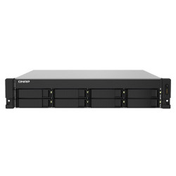 NAS QNAP TS-832PXU-RP-4G-US / PROCESADOR ANNARPUNA LABS APLINE / MEMORIA RAM 4GB / 8 BAHIAS FRONTALES SATA 3.5 PULGADAS Y 2.5 PU