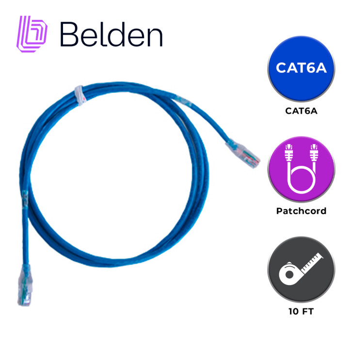 Patchcord UTP Categoría 6A Categoría 6A CMR 3 metros BELDEN CA21106010