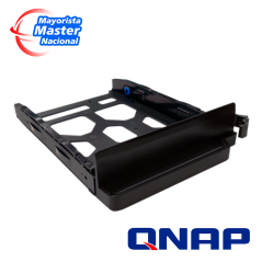 QNAP TRAY-35-NK-BLK04 BLACK HDD TRAY V4 FOR 3.5" AND 2.5" DRIVES WITHOUT KEY LOCK, BLACK, PLASTIC WITH 6 X SCREWS FOR 2.5" HDD, 