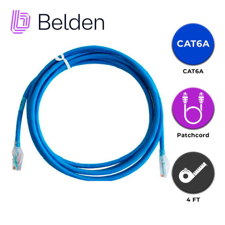 Patch cord UTP categoría 6A UTP Categoría 6A 4 pares 24 AWG BELDEN CA21106004