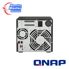 NAS CPU AMD Ryzen V1500B 8 GB RAM 4 bahías frontales SATA 3.5 y 2.5 pulg QNAP TS-473A-8G-US