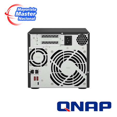 NAS CPU AMD Ryzen V1500B 8 GB RAM 4 bahías frontales SATA 3.5 y 2.5 pulg QNAP TS-473A-8G-US