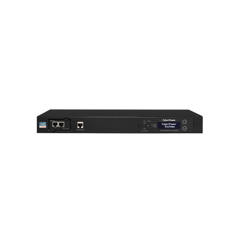 CyberPower PDU20SWHVT10ATNET unidad de distribución de energía (PDUs) 10 salidas AC 1U Negro