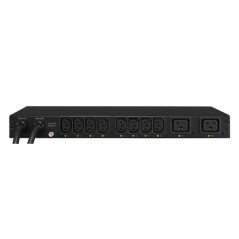 CyberPower PDU20SWHVT10ATNET unidad de distribución de energía (PDUs) 10 salidas AC 1U Negro