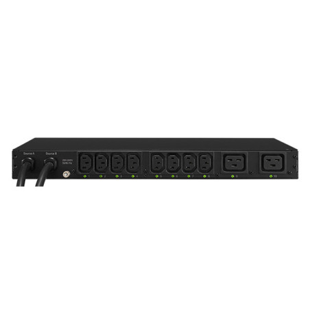 CyberPower PDU20SWHVT10ATNET unidad de distribución de energía (PDUs) 10 salidas AC 1U Negro