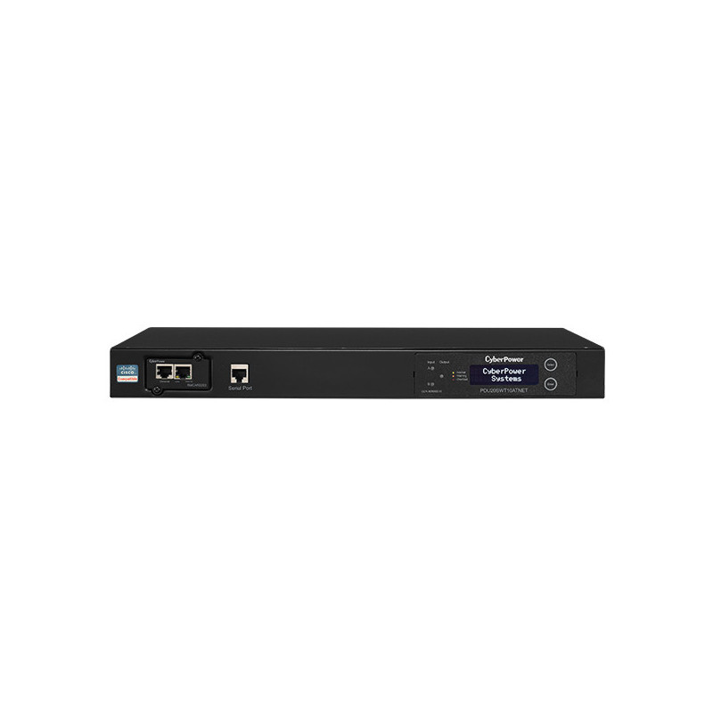 CyberPower PDU20SWT10ATNET unidad de distribución de energía (PDUs) 10 salidas AC 1U Negro
