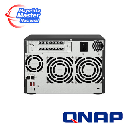 NAS CPU AMD Ryzen V1500B 8GB RAM 6 bahías frontales SATA 3.5 pulgadas y 2.5 pulgadas QNAP TS-673A-8G-US