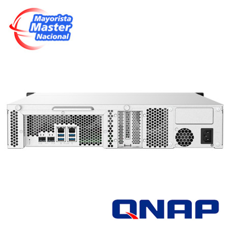 NAS Servidor de almacenamiento en red 8 bahías frontales SATA 6Gb/s 2 puertos 2.5GbE QNAP TS-832PXU-4G-US
