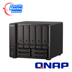 NAS Network Attached Storage de 9 bahías 9 bahías Conectividad 10GbE/2.5GbE QuTS hero basado en ZFS QNAP TS-h973AX-32G-US