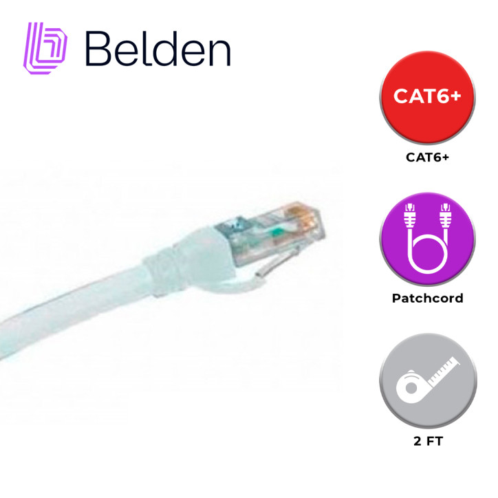 Patch cord UTP CAT6 4 pares 24 AWG Forro PVC BELDEN C601109002
