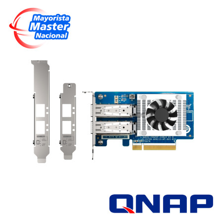 Tarjeta de red 25GbE PCIe Dual-port SFP28 25Gbps PCIe Gen4 x8 QNAP QXG-25G2SF-CX6