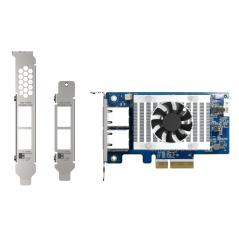 Tarjeta de red PCIe 10GbE 2 puertos Ethernet RJ45 10GbE PCIe Gen 3 compatible con PCIe Gen 2 QNAP QXG-10G2T-X710