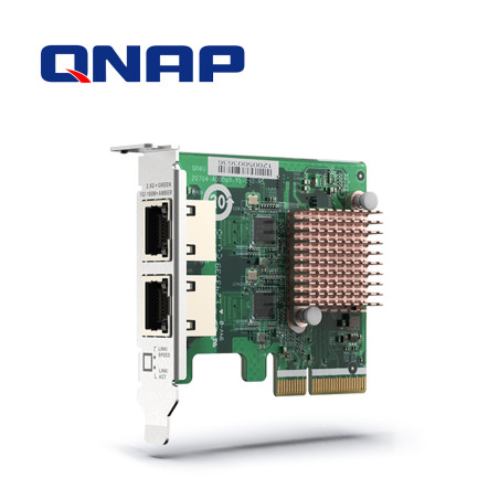 Tarjeta de red dual 2.5Gbps PCI-E x2 para NAS dual 2.5Gbps 2 puertos Ethernet RJ45 PCI GEN 2 X2 QNAP QXG-2G2T-I225