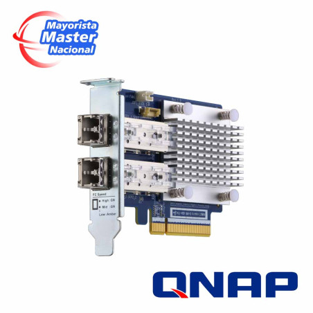 TARJETA HOST BUS QNAP QXP-32G2FC 32 Gb Fibre Channel Doble puerto PCIe Gen3 x8 QNAP QXP-32G2FC