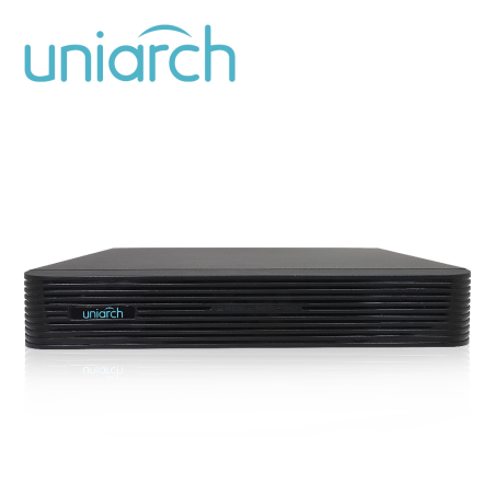 NVR 4 canales PoE 4 canales PoE Salida HDMI y VGA simultáneas Soporta Ultra 265 / H.265 / H.264 UNIARCH BY UNV NVR-104E2-P4