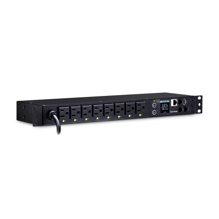 CyberPower PDU41001 unidad de distribución de energía (PDUs) 8 salidas AC 1U Negro