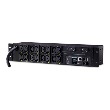 CyberPower PDU81007 unidad de distribución de energía (PDUs) 16 salidas AC 2U Negro