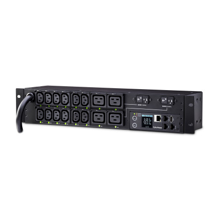 CyberPower PDU41008 unidad de distribución de energía (PDUs) 16 salidas AC 2U Negro