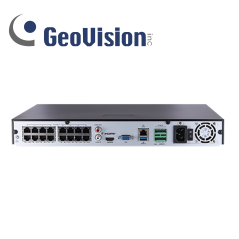 NVR 16 canales 16 puertos PoE Soporta hasta 8 megapíxeles GEOVISION GV-TNVR1620-P
