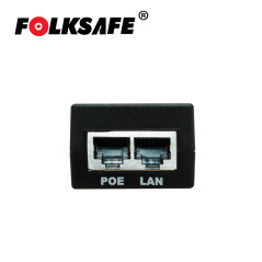 Inyector PoE PoE af 15 watts Salida 48VDC 0.5A Fast Ethernet 10/100Mbps FOLKSAFE FS-48D500