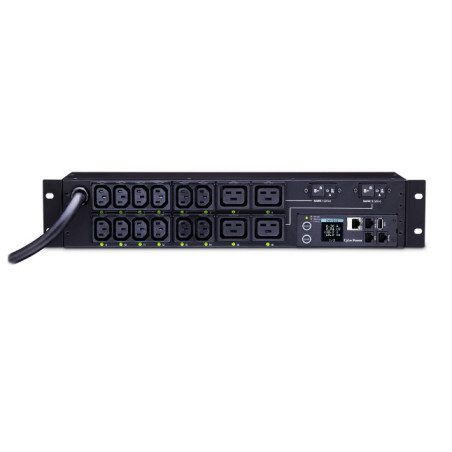 CyberPower PDU81008 unidad de distribución de energía (PDUs) 16 salidas AC 2U Negro