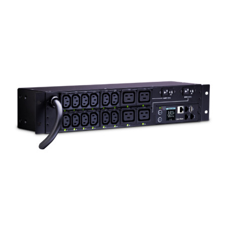 CyberPower PDU81008 unidad de distribución de energía (PDUs) 16 salidas AC 2U Negro