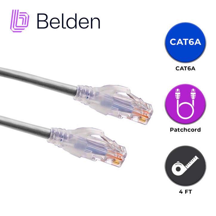 Patch cord UTP Cat6A UTP Cat6A 4 pares 24 AWG BELDEN CA21108004