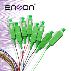 Splitter PLC Divisor óptico 1x8 1x8 conectores SC APC fibra óptica monomodo ENSON ENS-PLC1X8