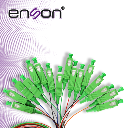 Splitter PLC Divisor Óptico 1x16 1x16 Conectores SC APC Fibra óptica monomodo ENSON ENS-PLC1X16