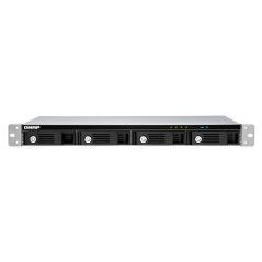 QNAP TR-004U caja para disco duro externo Cubierta de disco duro/SSD Negro, Gris 2.5/3.5"