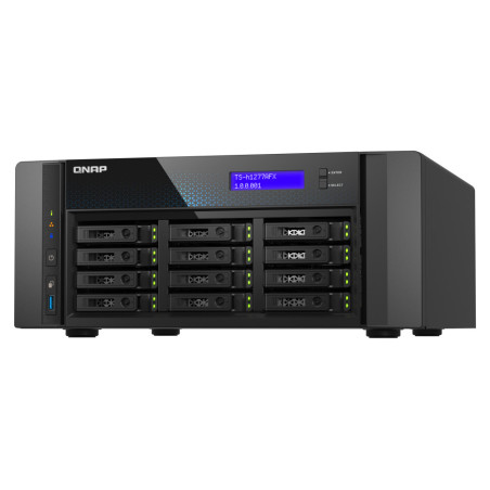 QNAP TS-H1277AFX-R7-32G servidor NAS o de almacenamiento Tower AMD Ryzen™ 7 32 GB DDR5 0 TB QuTS hero Negro