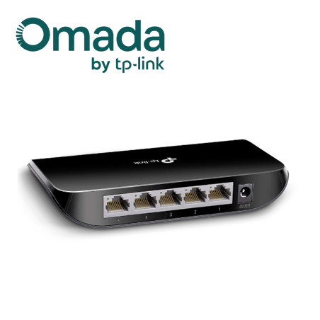 Switch no administrable de escritorio 5 puertos RJ45 Gigabit 10/100/1000 Mbps Ahorro de energía hasta 70% TP-LINK TL-SG1005D