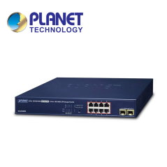 Switch administrable L2/L4 8 puertos RJ45 Gigabit PoE IEEE 802.3at/af 2 puertos SFP 100/1000BASE-X PLANET GS-4210-8P2S